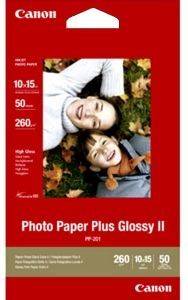  PHOTO PAPER PLUS CANON GLOSS 10 X 15 (A6) 50   OEM : PP-201