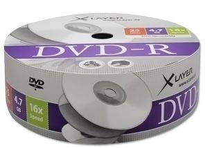 XLAYER DVD-R 4.7GB 16X SHRINK PACK 25PCS
