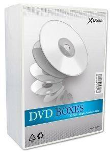 XLAYER DVD BOX SLIM CASE CLEAR 10 PACK