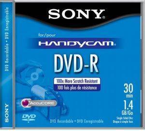 SONY DMR 30 1,4GB 8CM DVD-R 1PCS