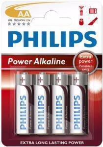  PHILIPS POWER ALAKLINE LR6 P4B/10 AA 4