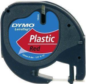 DYMO  LETRATAG RED 12MM X 4 M 91223 S0721680