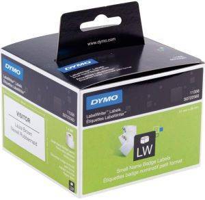 DYMO  REMOVABLE WHITE NAME BADGE 89MM X 41MM / 300 LABELS 11356 S0722560