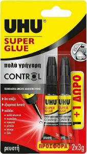  UHU SUPER GLUE CONTROL 3GR 1+1 