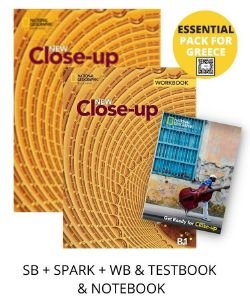 NEW CLOSE UP B1 ESSENTIAL PACK FOR GREECE (STUDENTS BOOK-SPARK-WORKBOOK-TESTBOOK-NOTEBOOK)
