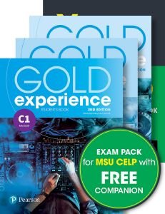 EXAM PACK MSU CELP GOLD EXPERIENCE C1 STUDENTS BOOK WITH APP + WORKBOOK + COMPANION + YORK PRACTICE TEST FOR MSU CELP