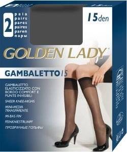 GOLDEN LADY  (2) GAMBALETTO LYCRA 15DEN FUMO (ONE SIZE)