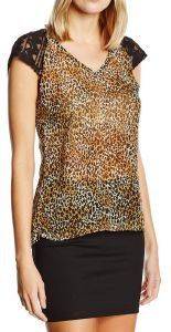 T-SHIRT RED SOUL FABRICIA LEOPARD /