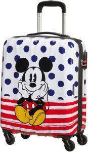   AMERICAN TOURISTER DISNEY LEGENDS SPINNER 55/20 MICKEY BLUE DOTS