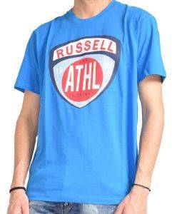  RUSSELL ATHLETIC SHIELD S/S CREWNECK TEE 