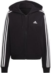  ADIDAS PERFORMANCE ESSENTIALS 3-STRIPES FRENCH TERRY BOMBER FULL-ZIP HOODIE  (XL)