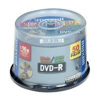 MAXELL DVD-R 4,7GB 16X FULL FACE PRINTABLE CAKEBOX 50