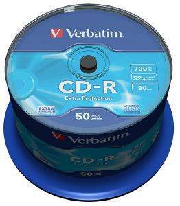 CD-RECORDABLE VERBATIM 80MIN - 700MB CAKEBOX 50