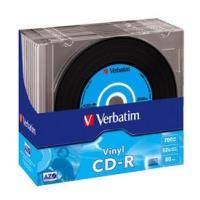 VERBATIM CD-R VINYL 52X 80 MIN-700MB SLIM CASE 10 PACK