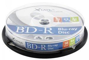 XLAYER BLU-RAY BD-R 6X 25GB CAKEBOX 10PCS