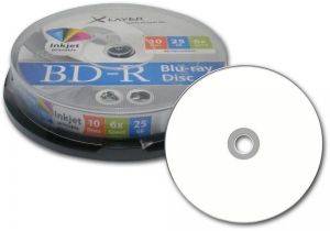 XLAYER BLU-RAY BD-R 6X 25GB INKJET PRINTABLE CAKEBOX 10PCS