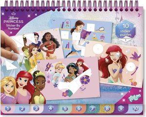DISNEY PRINCESS TOTUM STICKER BY NUMBER PAD