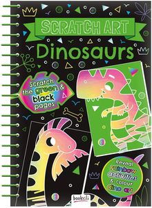 SCRATCH ART FUN � BLACK AND COLOUR: DINOSAURS