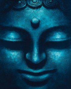 POSTER BLUE BUDDHA 40.6 X 50.8 CM