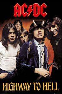 POSTER  AC/DC HIGHWAY TO HELL 61 X 91.5 CM