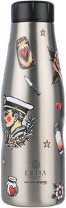  SAVE THE AEGEAN TRAVEL FLASK OLD SCHOOL INK (500ML)