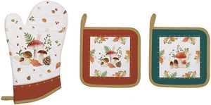 ΣΕΤ ΓΑΝΤΙ ΦΟΥΡΝΟΥ EASY LIFE AUTUMN BREEZE & 2 ΠΙΑΣΤΡΕΣ ΒΑΜΒ