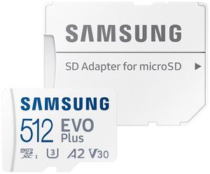 SAMSUNG EVO PLUS 512GB MICRO SDXC UHS-I U3 V30 A2 + ADAPTER MB-MC512SA/EU