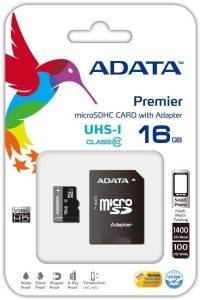 ADATA 16GB MICRO SECURE DIGITAL HIGH CAPACITY WITH ADAPTER UHS-I CLASS 10