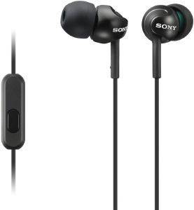SONY MDR-EX110AP IN-EAR HEADPHONES BLACK