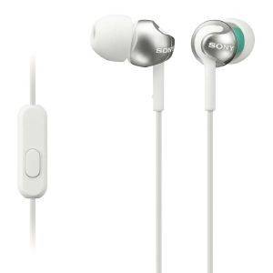 SONY MDR-EX110AP IN-EAR HEADPHONES WHITE