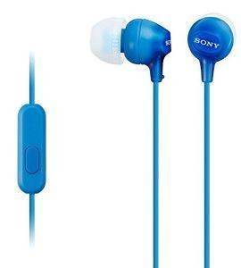 SONY MDR-EX15APL LIGHTWEIGHT IN-EAR HEADPHONES BLUE