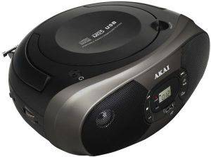 AKAI BM004A-614 PORTABLE RADIO CD PLAYER BLACK