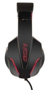 NOD G-HDS-001 GAMING HEADSET WITH ADJUSTABLE MICROPHONE AND RED LED