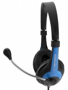 ESPERANZA EH158B STEREO HEADPHONES WITH MICROPHONE ROOSTER BLUE