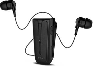 IPRO RH219S STEREO BLUETOOTH HEADSET RETRACTABLE BLACK