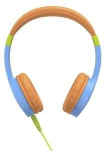 HAMA 184106 KIDS GUARD CHILDRENS HEADPHONES ON-EAR VOLUME LIMITER FLEXIBLE BLUE