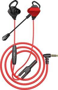 WHITE SHARK IN-EAR HEADSET + MICROPHONE EAGLE BLACK/RED GE-536