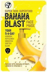 ����� �������� W7 SUPER SKIN SUPERFOOD FACE MASK - BANANA BLAST 18GR