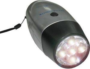 TORCH LIGHT 5 LED RECHARGABLE BY DYNAMO