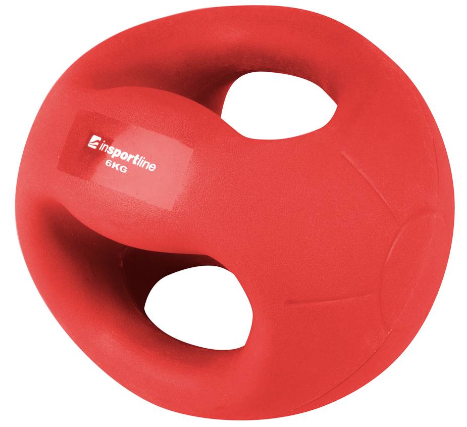 INSPORTLINE MEDICINE GRIP BALL INSPORTLINE GRAB ME ΚΟΚΚΙΝΗ (6 KG)