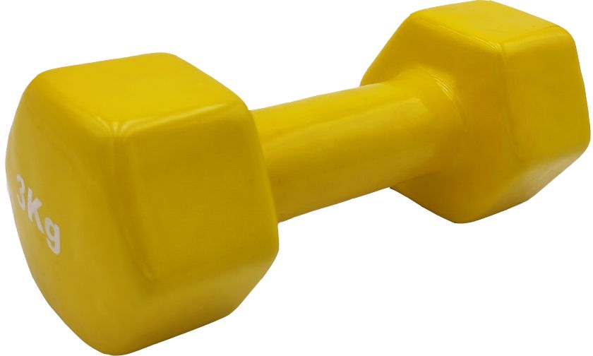 LIGA SPORT ΑΛΤΗΡΑΣ LIGA SPORT VINYL DUMBBELL ΚΙΤΡΙΝΟ (3 KG)