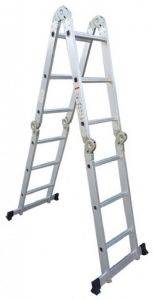 ΣΚΑΛΑ ΜΟΝΗ ΠΟΛΛΑΠΛΗΣ ΧΡΗΣΗΣ ΑΛΟΥΜΙΝΙΟΥ 4X4 ΜΕ ΤΡΑΒΕΡΣΑ