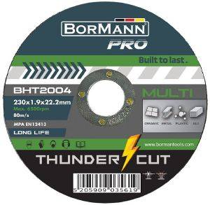   THUNDER-CUTMULTI CUTTING LONG LIFE BORMANN  BHT2004 230X1.9MM 25 (035619)