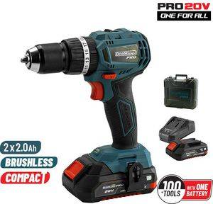  BORMANN COMPACT BRUSHLESS  20V LI-ION 2X2AH PRO BBP5144