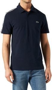 T-SHIRT POLO LACOSTE BRANDED BANDS PH7222 166 ΣΚΟΥΡΟ ΜΠΛΕ