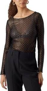 ΜΠΛΟΥΖΑ ΜΑΚΡΥΜΑΝΙΚΗ VERO MODA VMSAFINA 10299302 ΜΑΥΡΟ