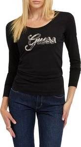 ΜΠΛΟΥΖΑ ΜΑΚΡΥΜΑΝΙΚΗ GUESS SCRIPT W3YI37J1314 ΜΑΥΡΟ