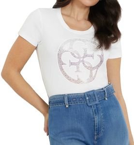 T-SHIRT GUESS 4G LOGO STRASS W4GI29J1314 