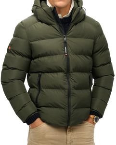  SUPERDRY HOODED SPORTS PUFFER M5011905A XAKI