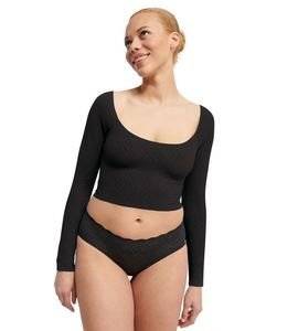 CROP SLOGGI ZERO FEEL BLISS LONG SLEEVE TOP  (XS)